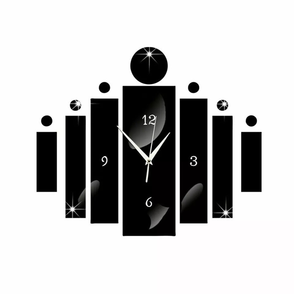 Luxury Modern 3D Acrylic Wall Clock for Home Decoration