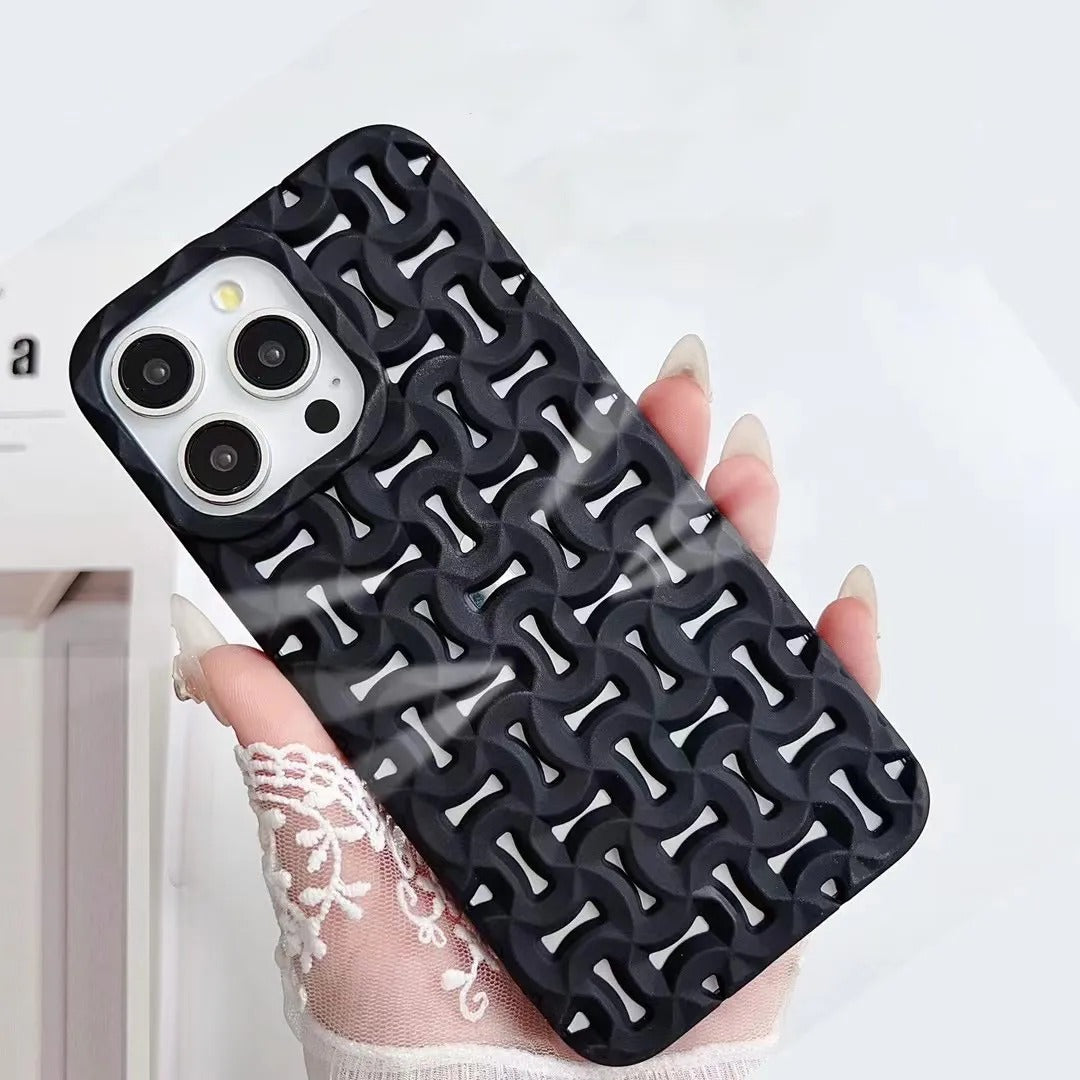 Siyyah Cross Cut Pattren Silicon Case