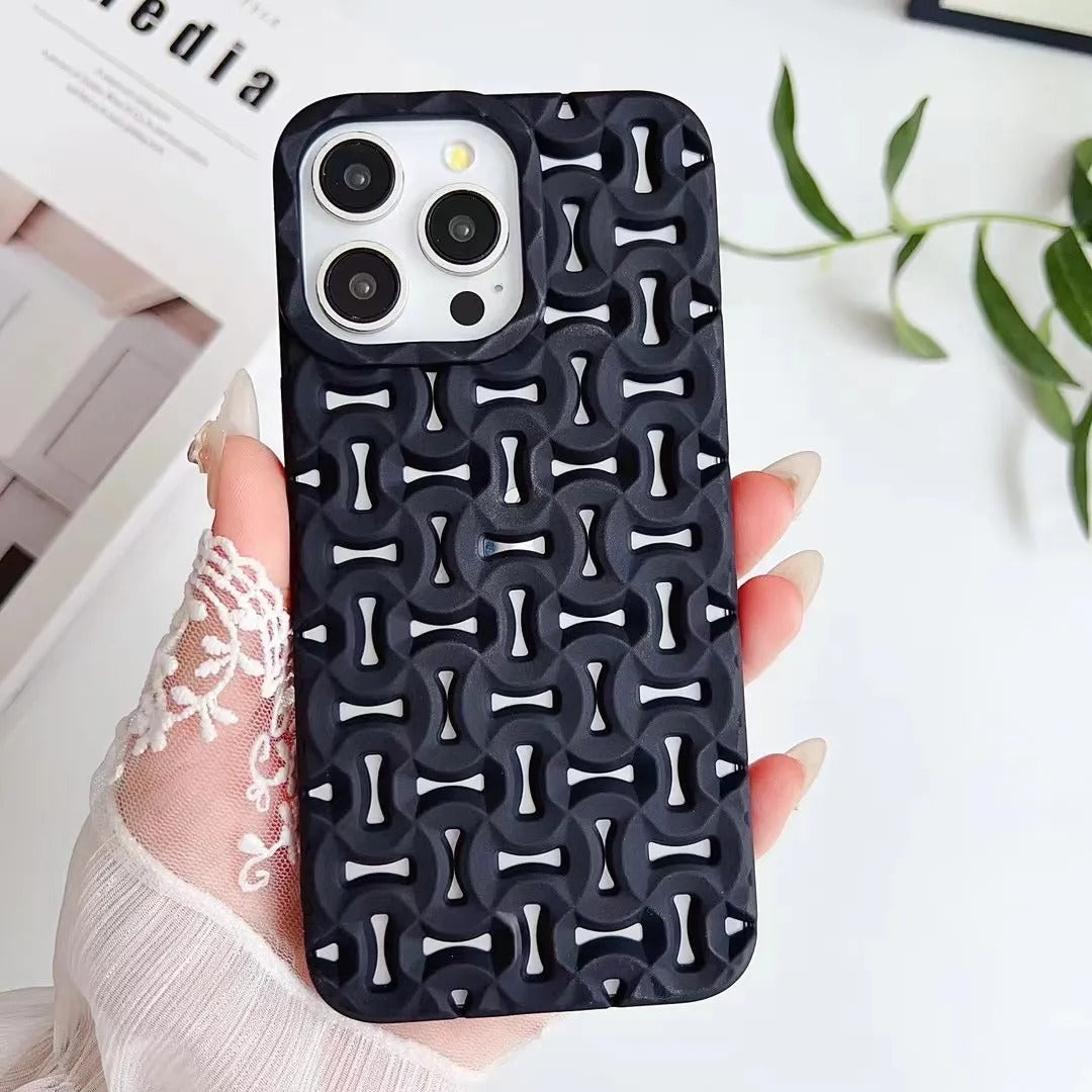 Siyyah Cross Cut Pattren Silicon Case