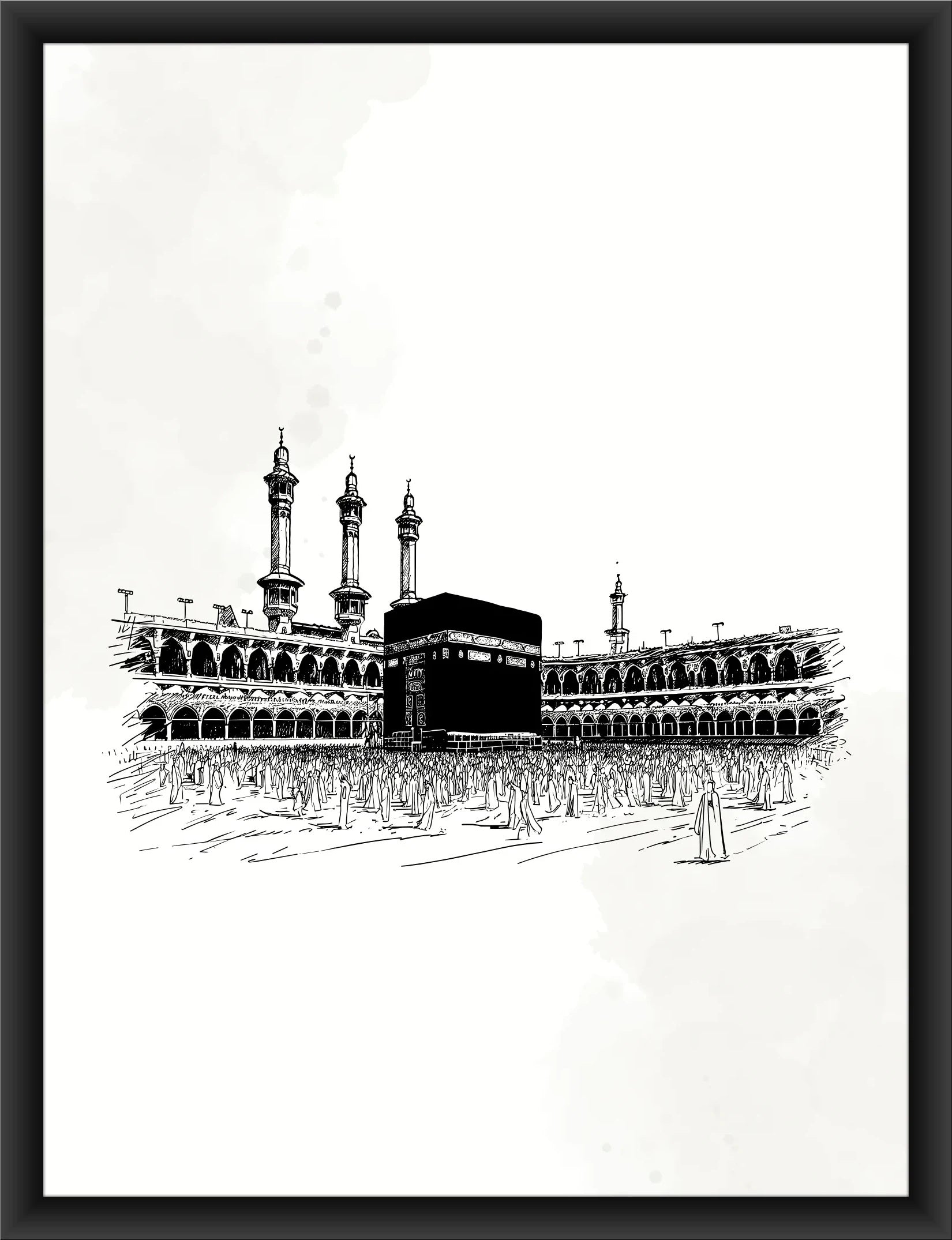 ALLAH, MUHAMMAD (PBUM) & KA'BA ISLAMIC WALL ART